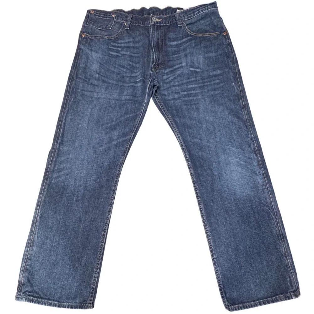 Levi's 514 Straight Fit Jeans Mens 40x31 Stretch Denim Blue Medium Wash